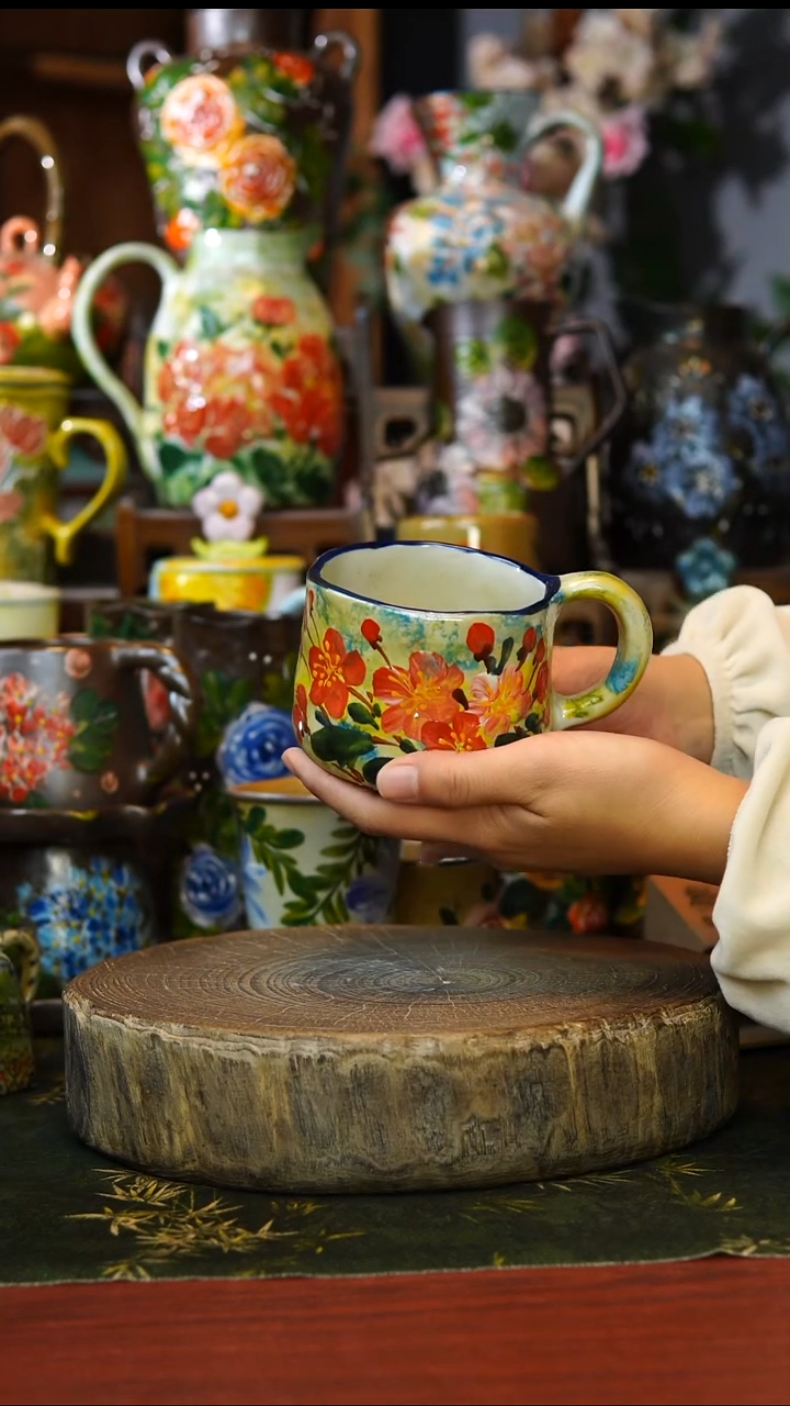 陶瓷23景德镇手工手绘釉下彩