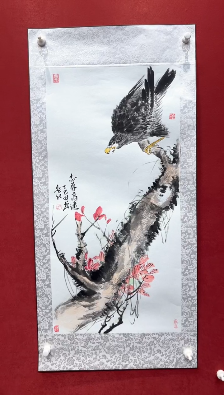 国画老师现场创作  8