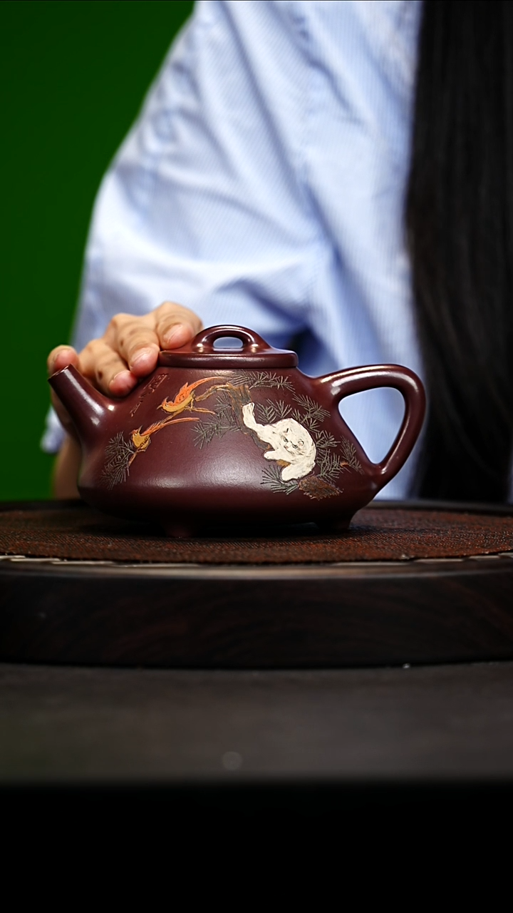 宜兴原矿高端紫砂 龙血砂340cc