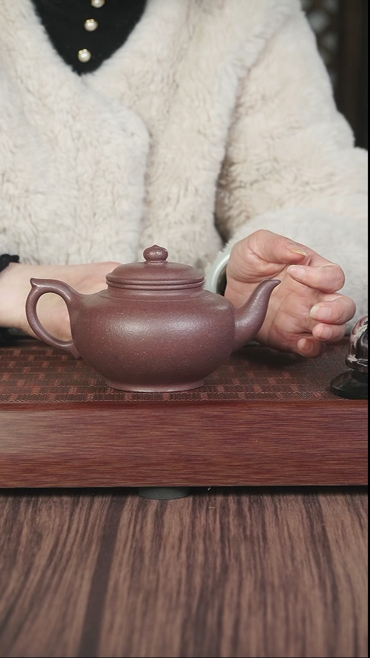 【闪购商品】紫砂茶壶千禧紫泥  笑樱  350cc