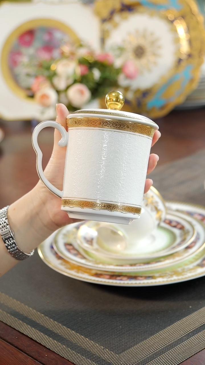 【闪购商品】瓷片会议杯 福利价微瑕