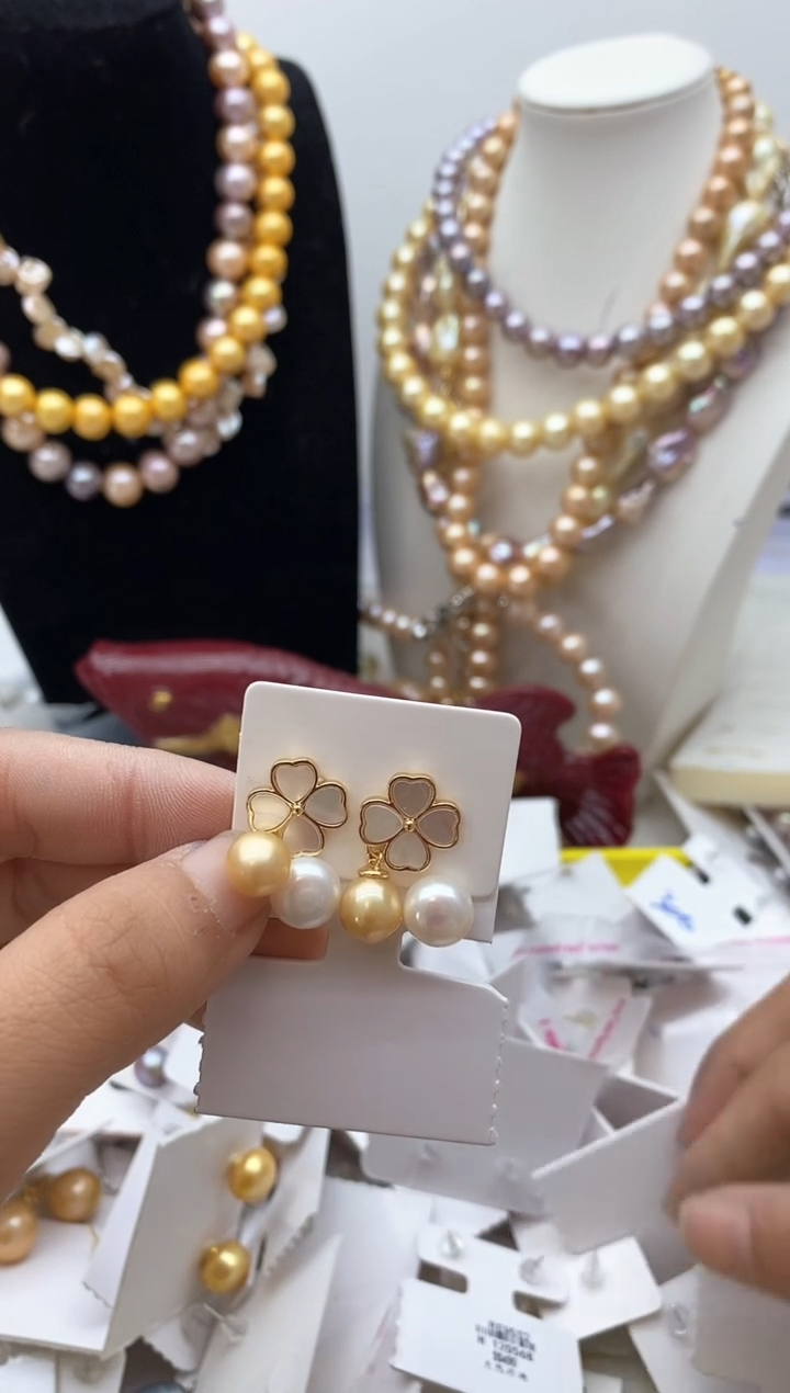 【闪购商品】淡水珍珠颈饰钛钢154