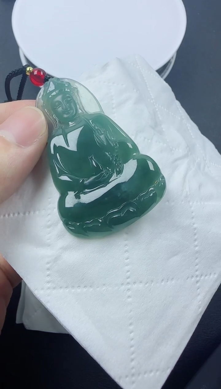 【闪购商品】翡翠颈饰未镶嵌素衣观音1111