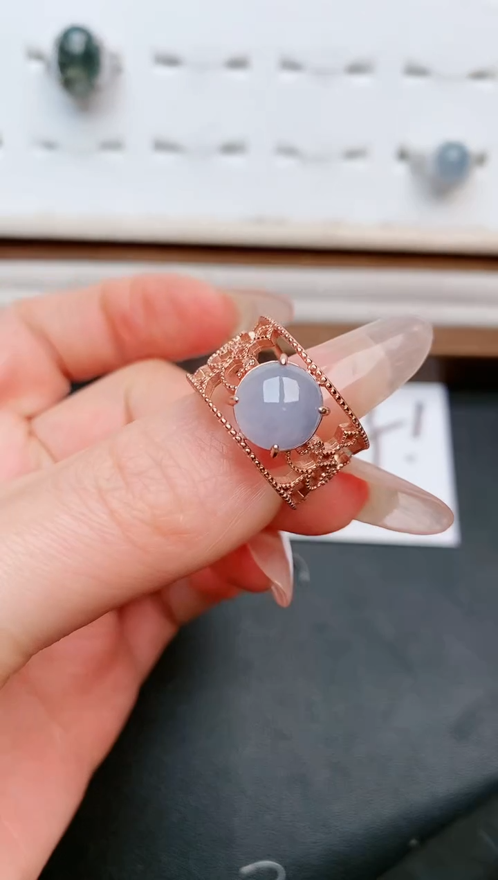 【闪购商品】翡翠戒指银S925镶嵌....