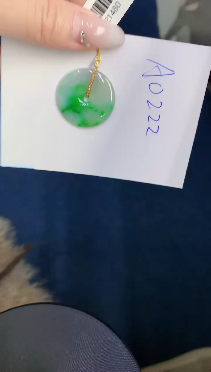 【闪购商品】翡翠颈饰18K金镶嵌0000000000