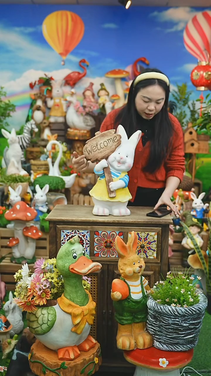 【闪购商品】红陶花园庭院摆件&00&