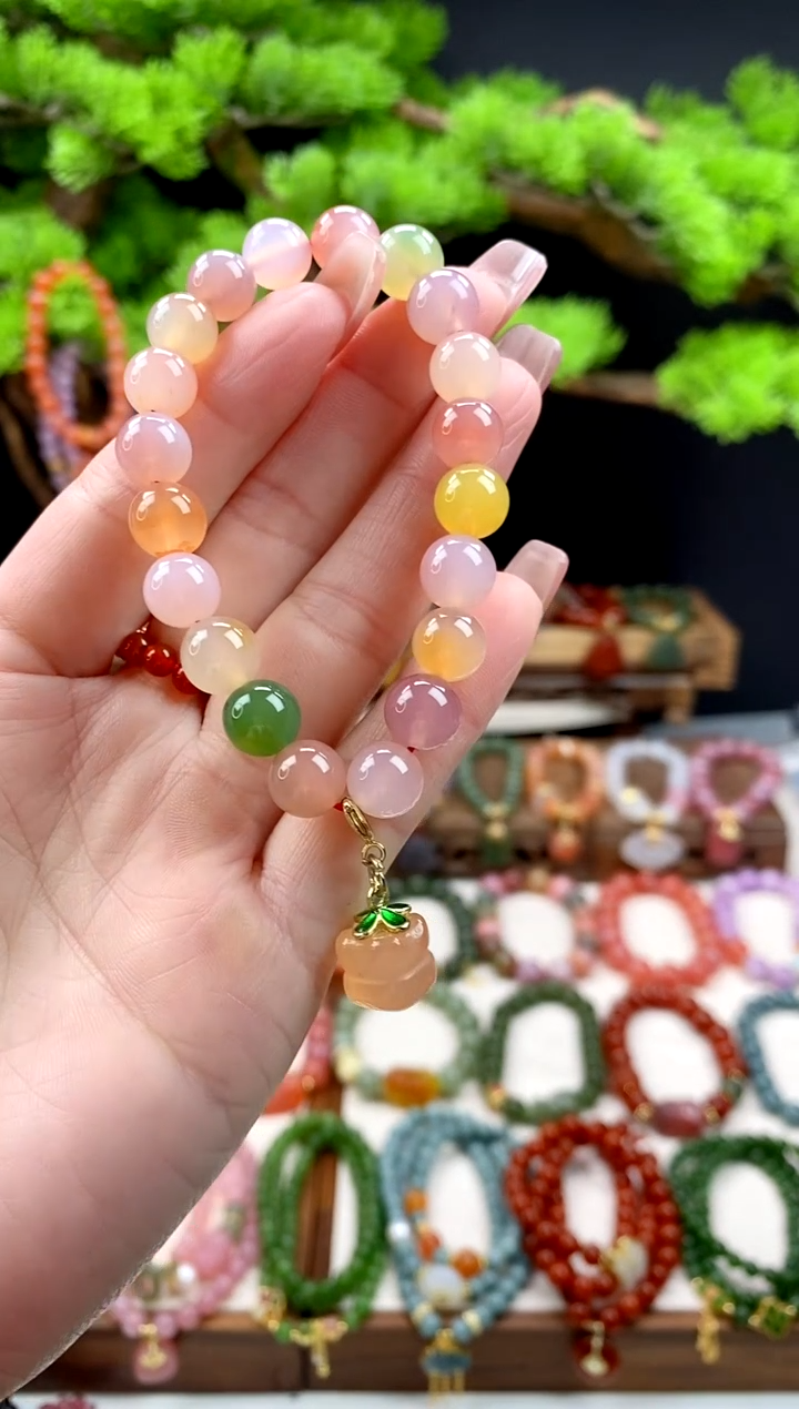 【闪购商品】玛瑙手饰未镶嵌多宝柿子