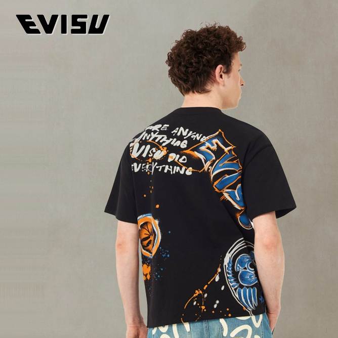 EVISU福神 2025夏季新品印花T恤2ESHTM5TS1223RXCT