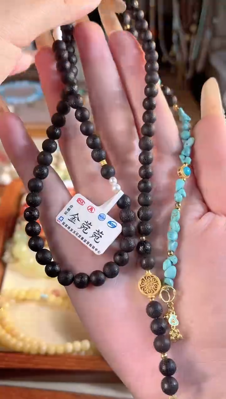 【闪购商品】绿松石项链银S925镶嵌多样性发货其一