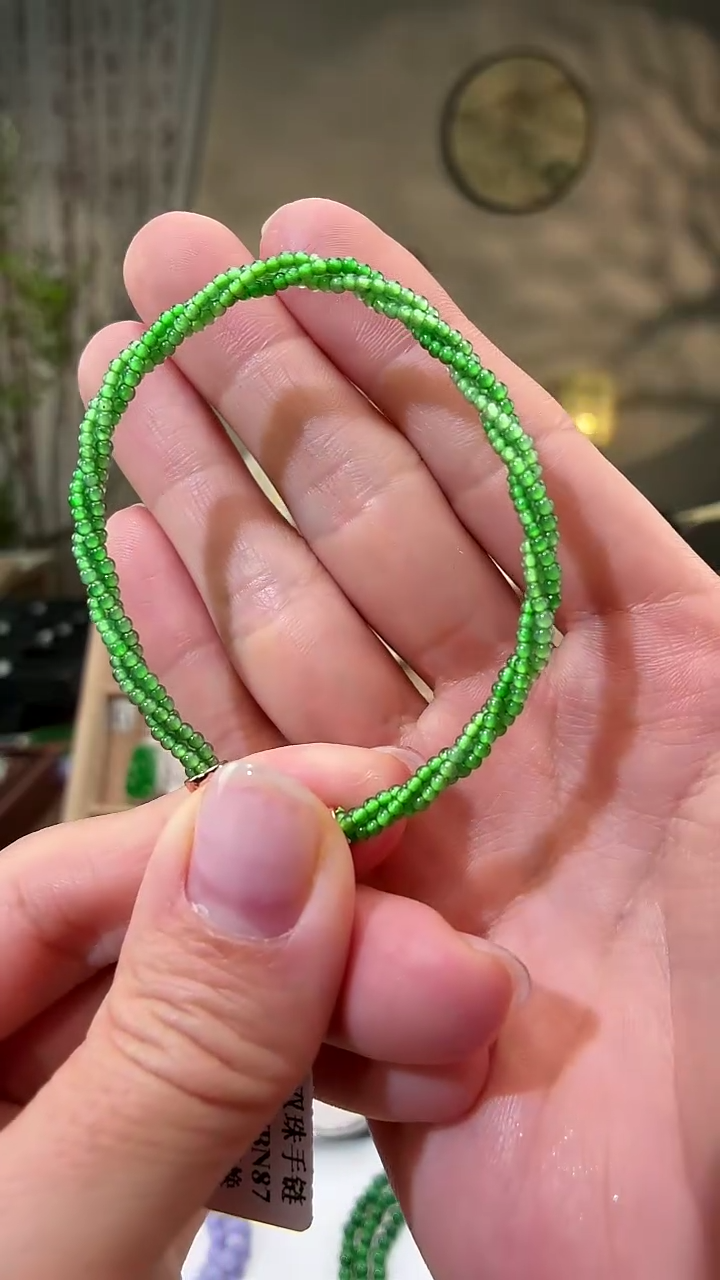 未镶嵌手链翡翠手串