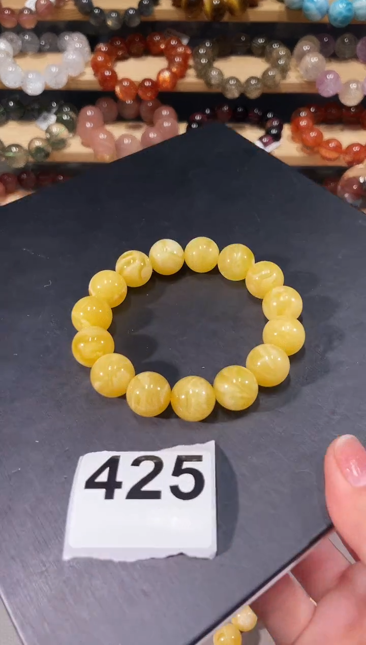 手链蜜蜡未镶嵌425蜜蜡手链14+