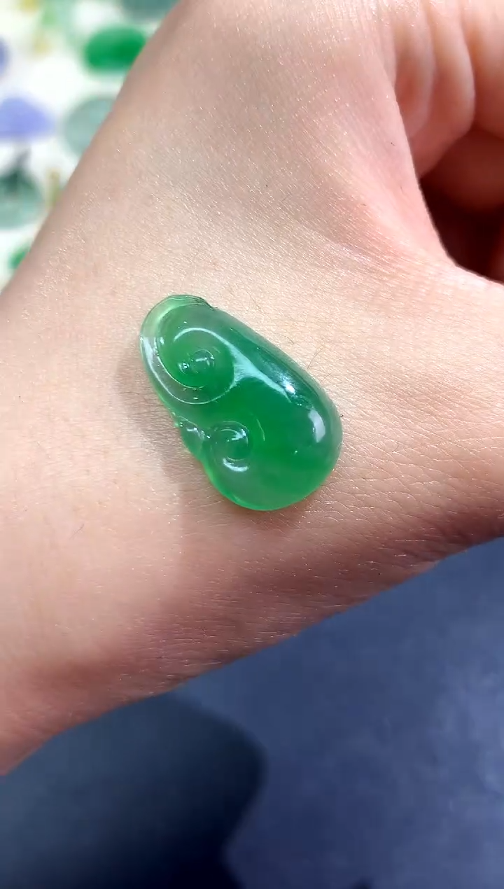 未镶嵌定制翡翠毛货翡翠|6800