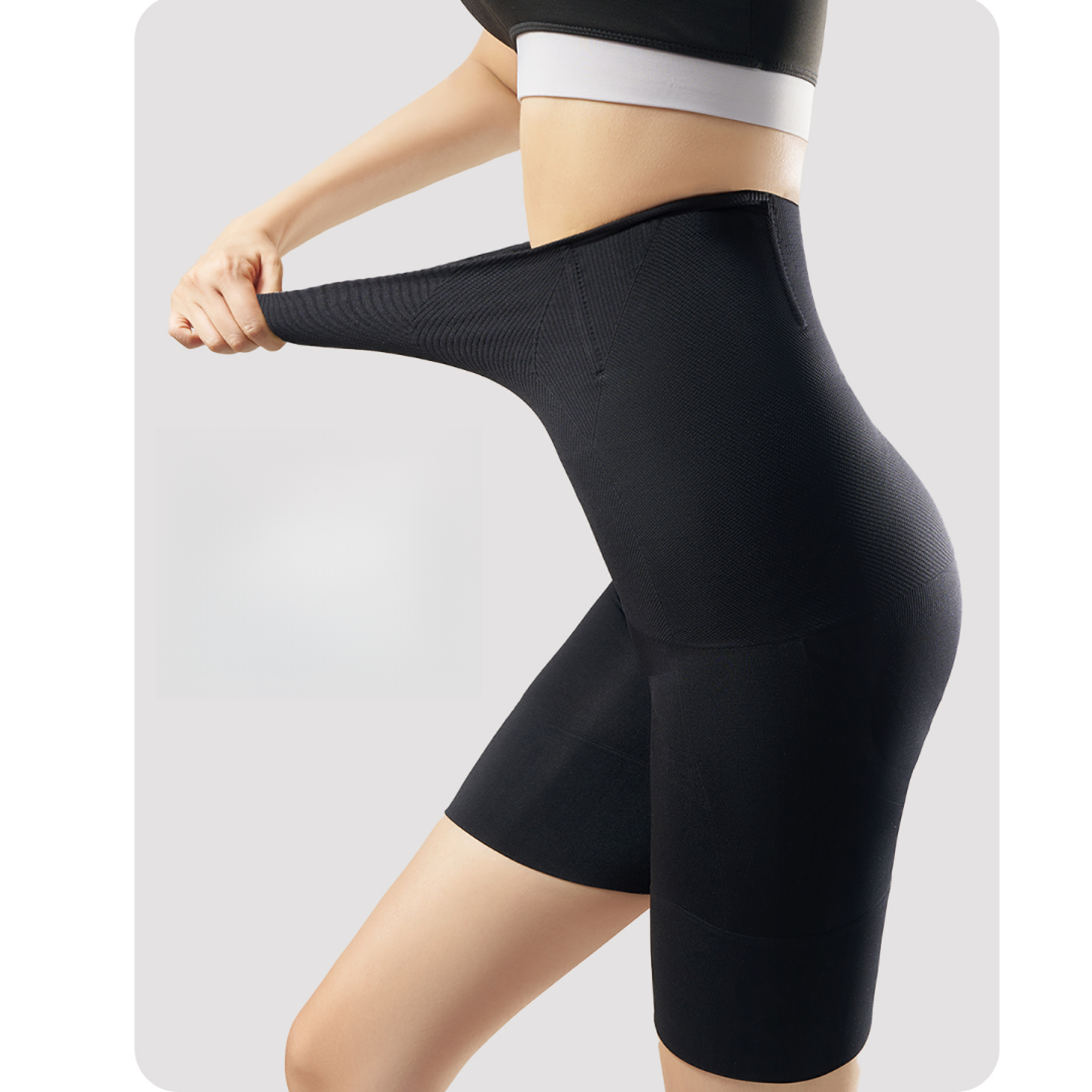 KRO1002#腰腹双层结构140D弹力纤维倒三角型结构收腹力加倍魔术裤