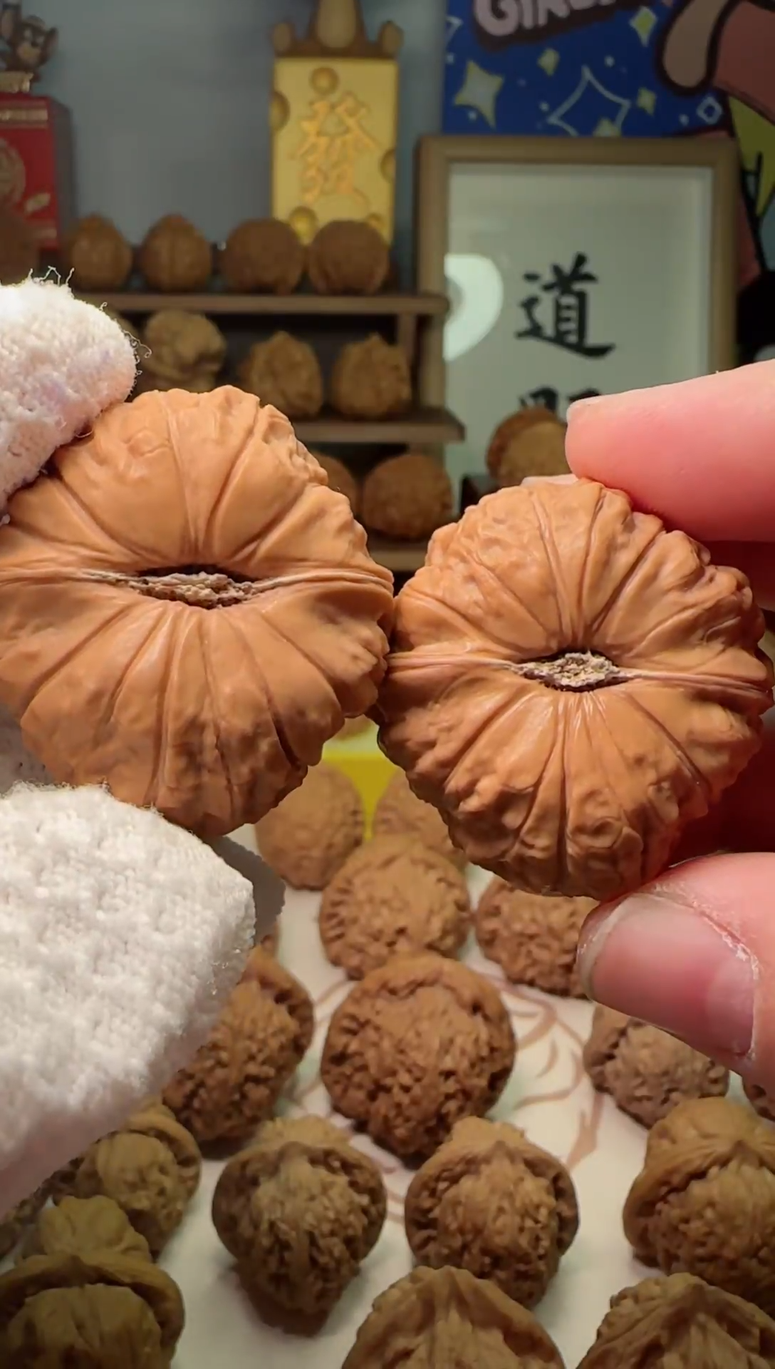 【闪购商品】文玩核桃把件南瓜边41