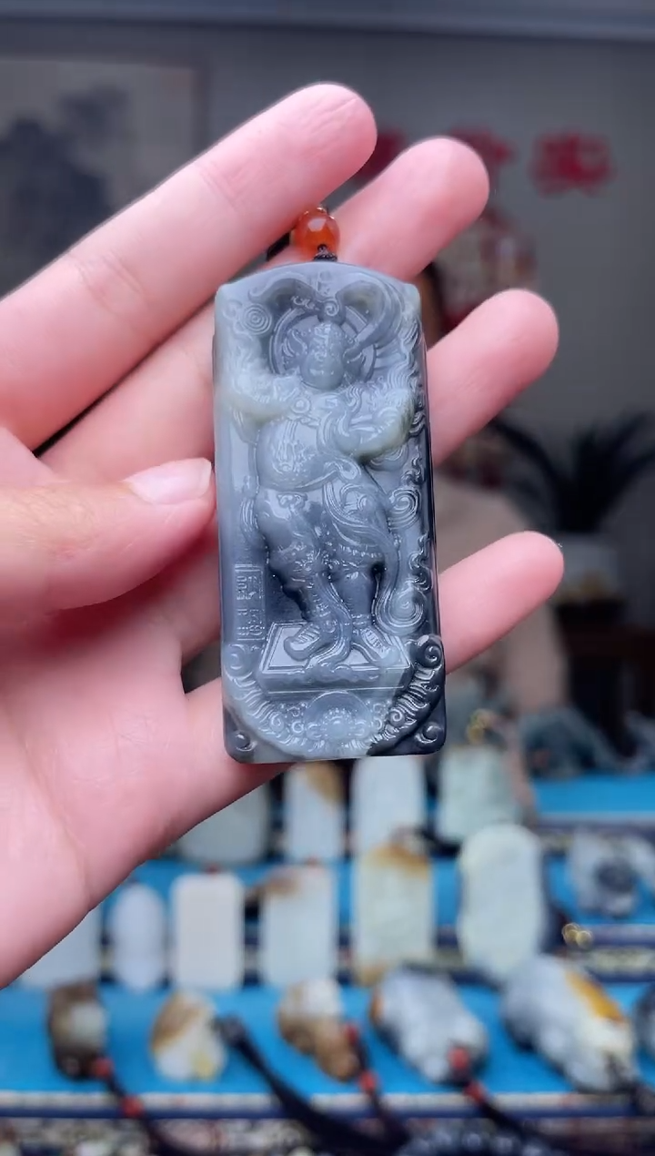 和田玉未镶嵌挂件1