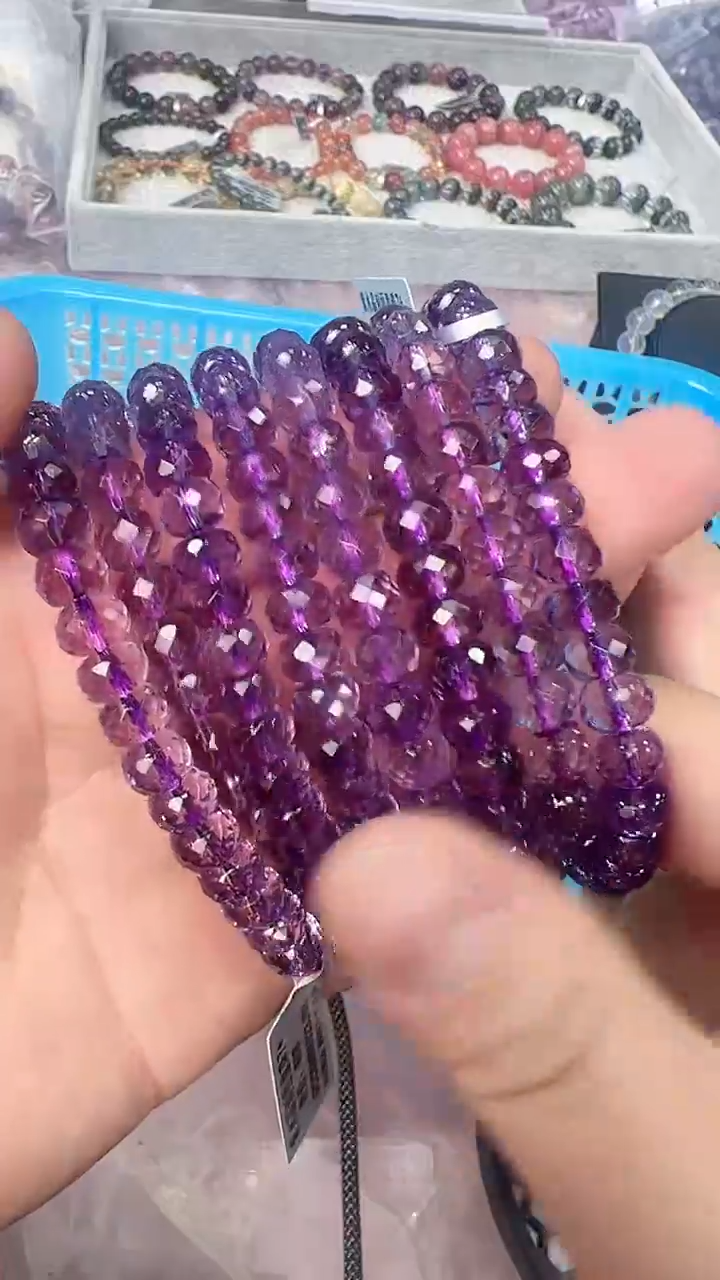 【闪购商品】水晶手链未镶嵌GCC009约7mm多样性发一件