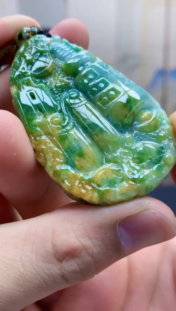 定制翡翠未镶嵌5028bb-毛货挂件62