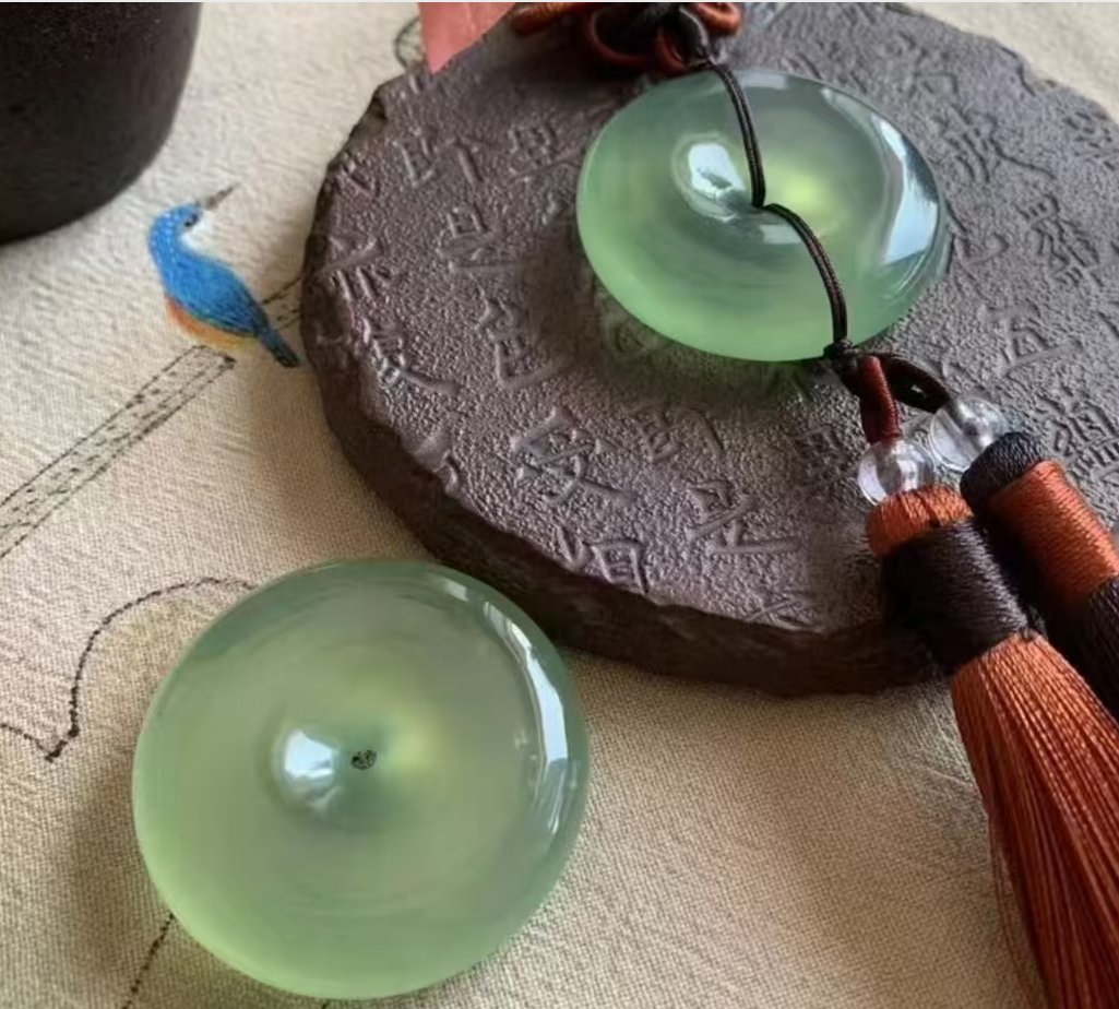 【靳总福利】天然玉石未镶嵌多样性发其一平安扣 777