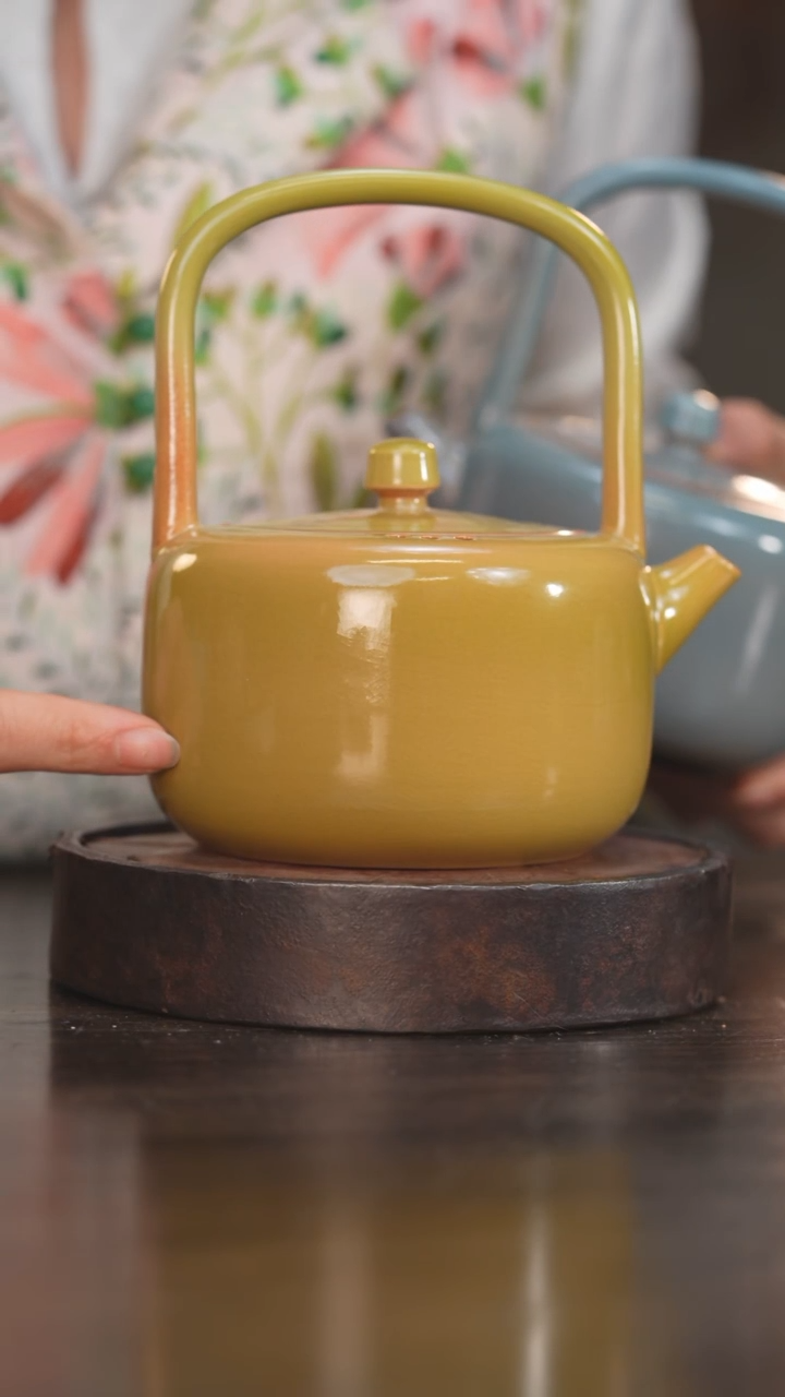 【闪购商品】杯17柴房陶瓷丨黄色提梁壶