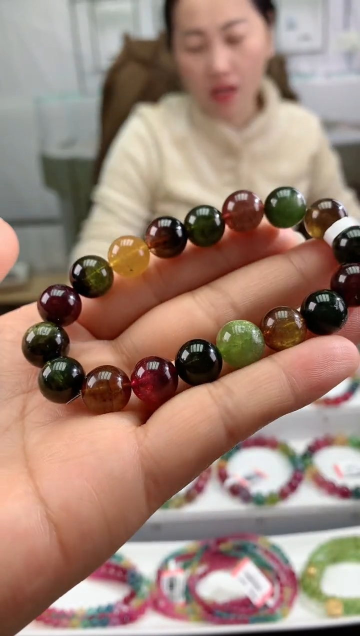 【闪购商品】碧玺手串未镶嵌多样性发一条