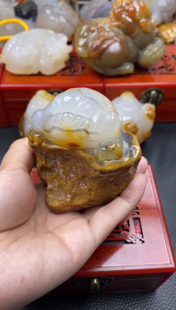 【闪购商品】玛瑙/玉髓摆件未镶嵌00