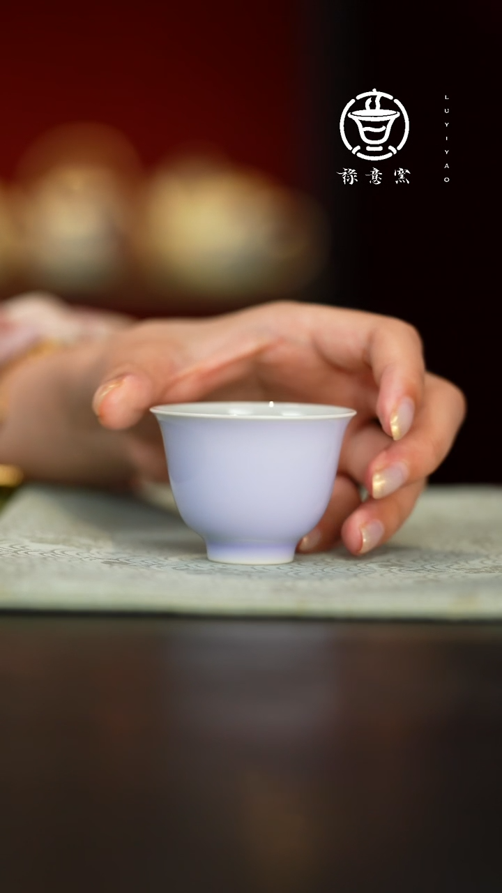 禄意窑紫色铃铛杯