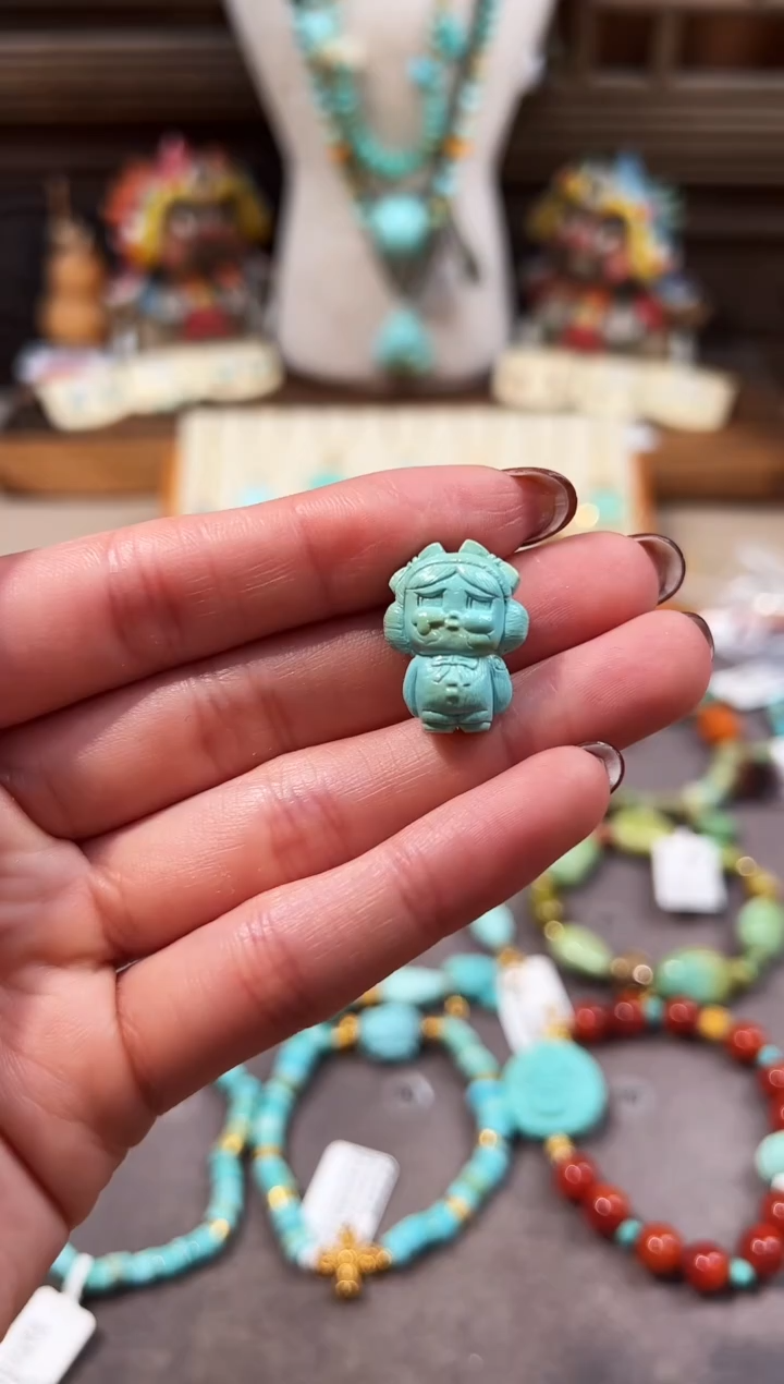未镶嵌绿松石配饰哭娃