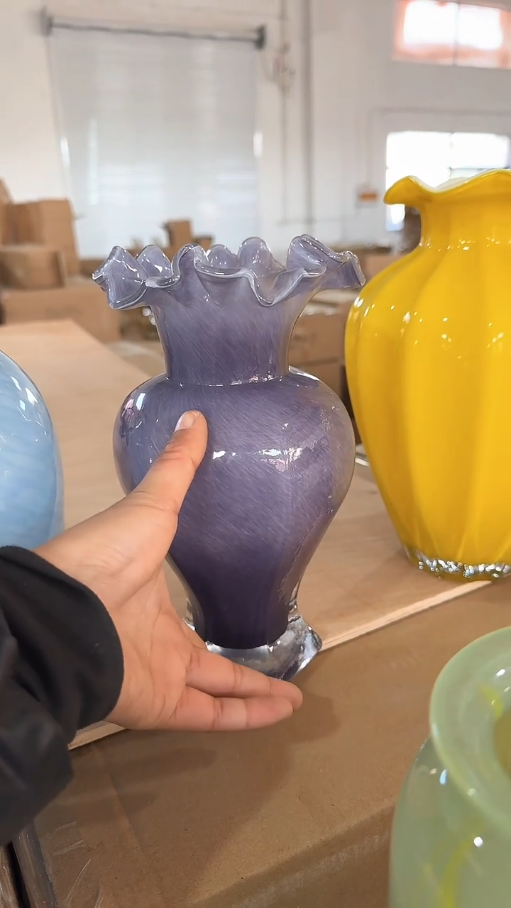 【闪购商品】玻璃紫色六角