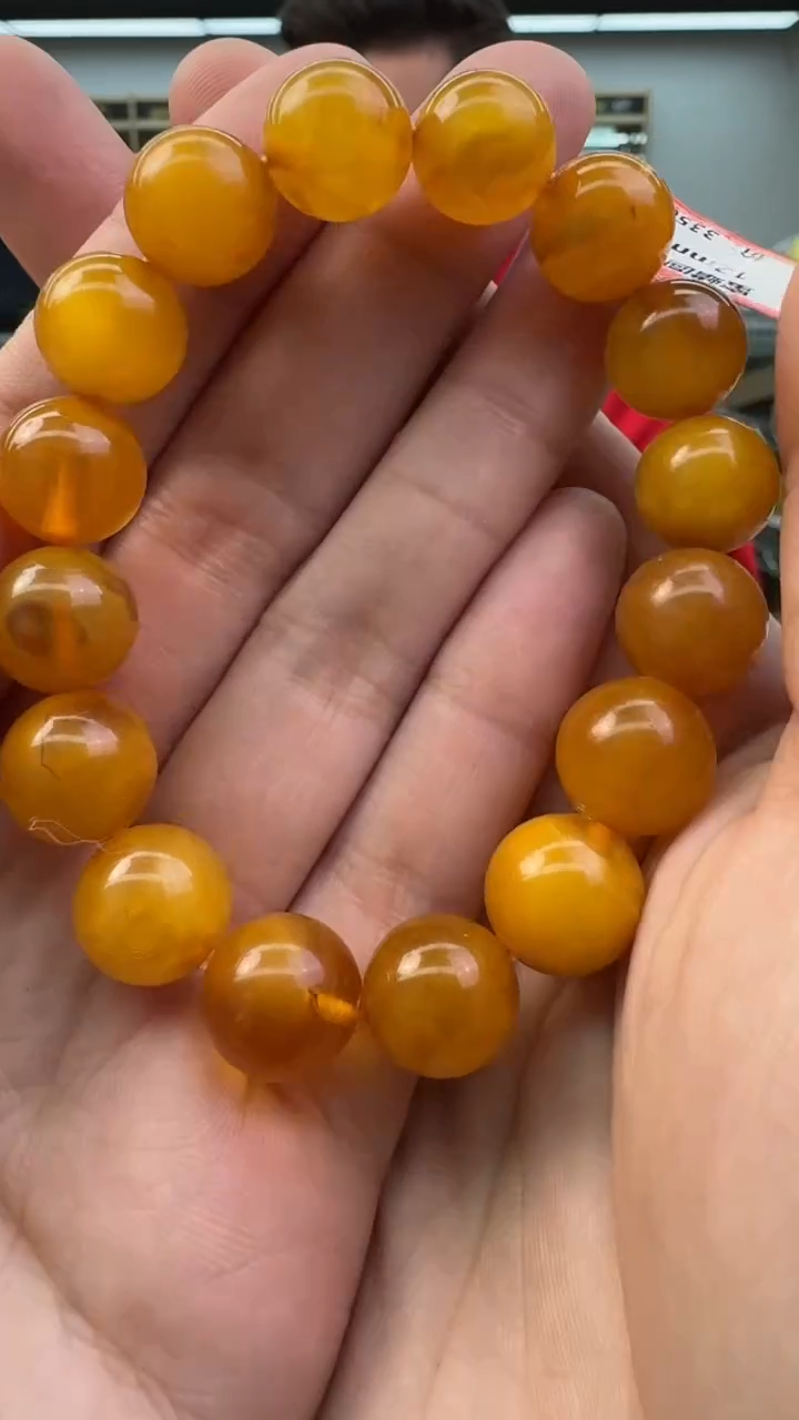 【闪购商品】琥珀手串未镶嵌715秒拍号