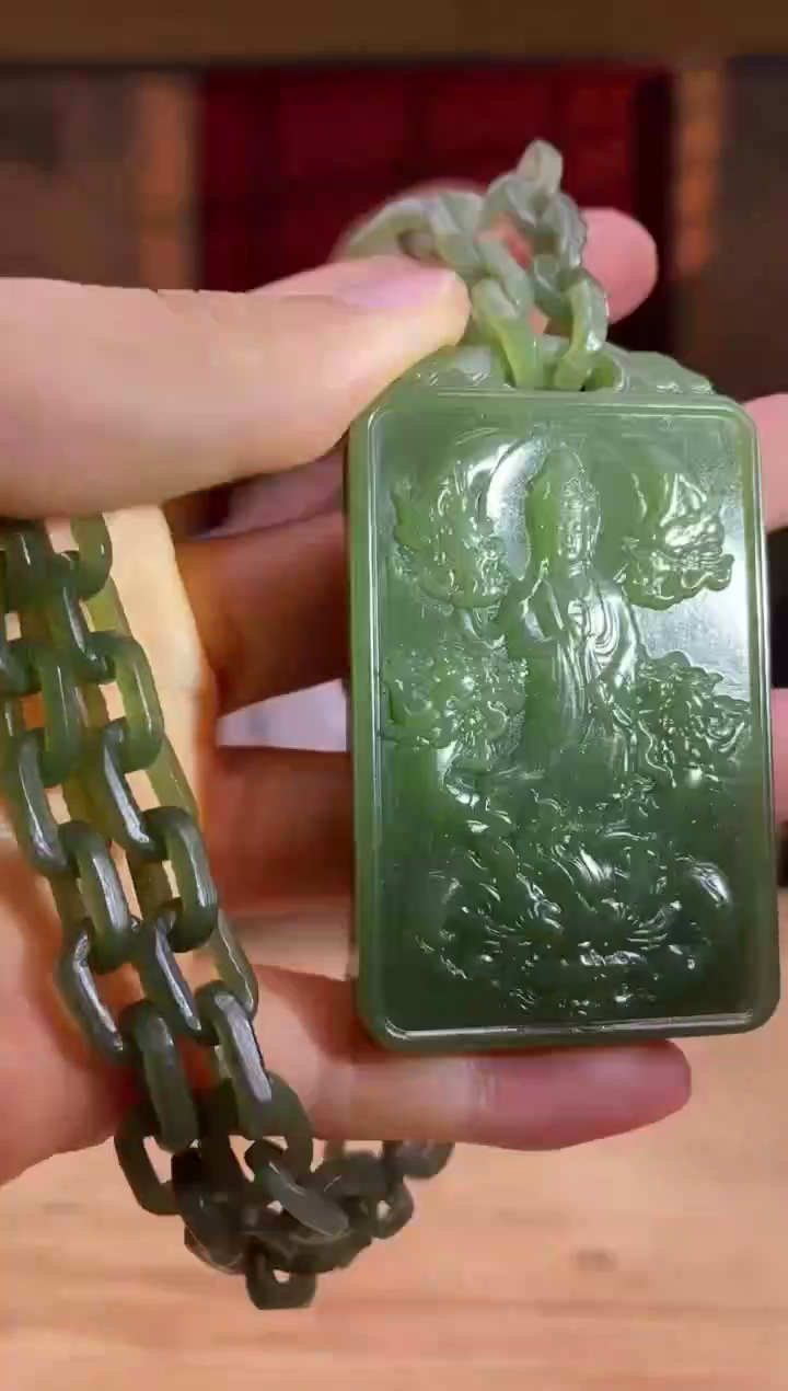 和田玉未镶嵌颈饰d433