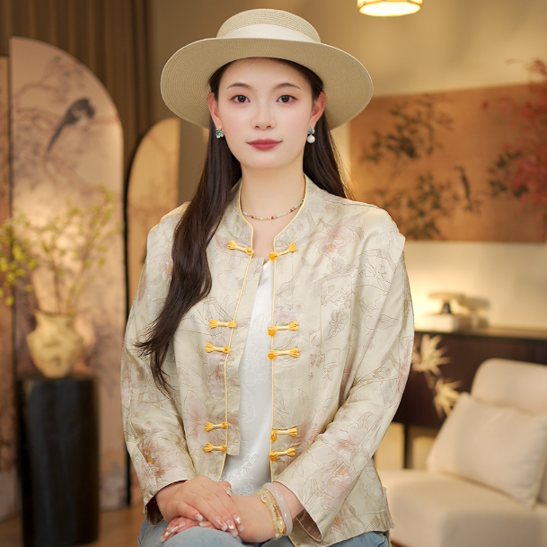 回眸一笑 新款显瘦宽松气质外套0539