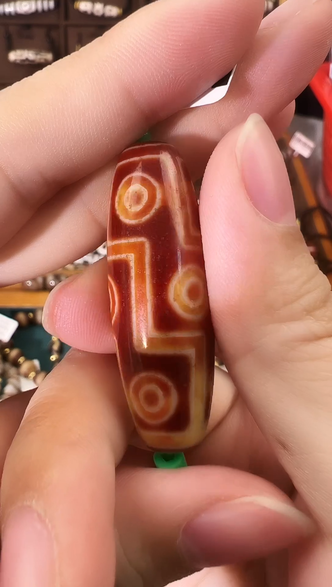 玛瑙/玉髓（覆膜）颈饰未镶嵌18.（微瑕）