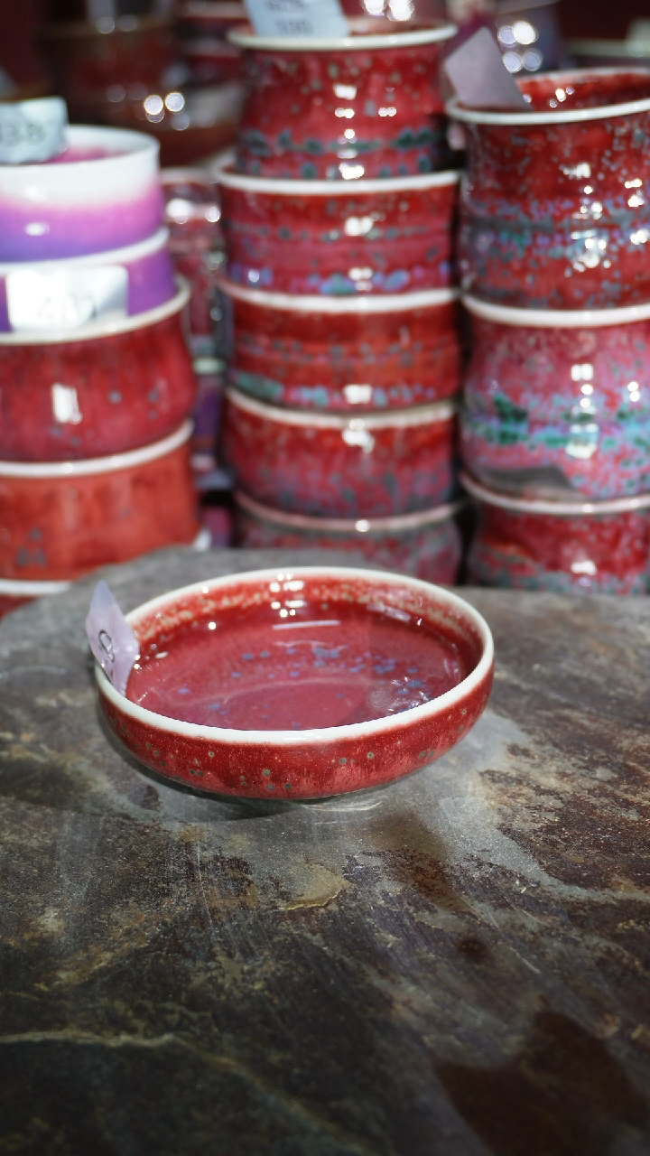 摆件陶精品窑变钧瓷茶器