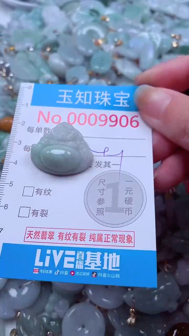 吊坠(不含链)未镶嵌翡翠9906