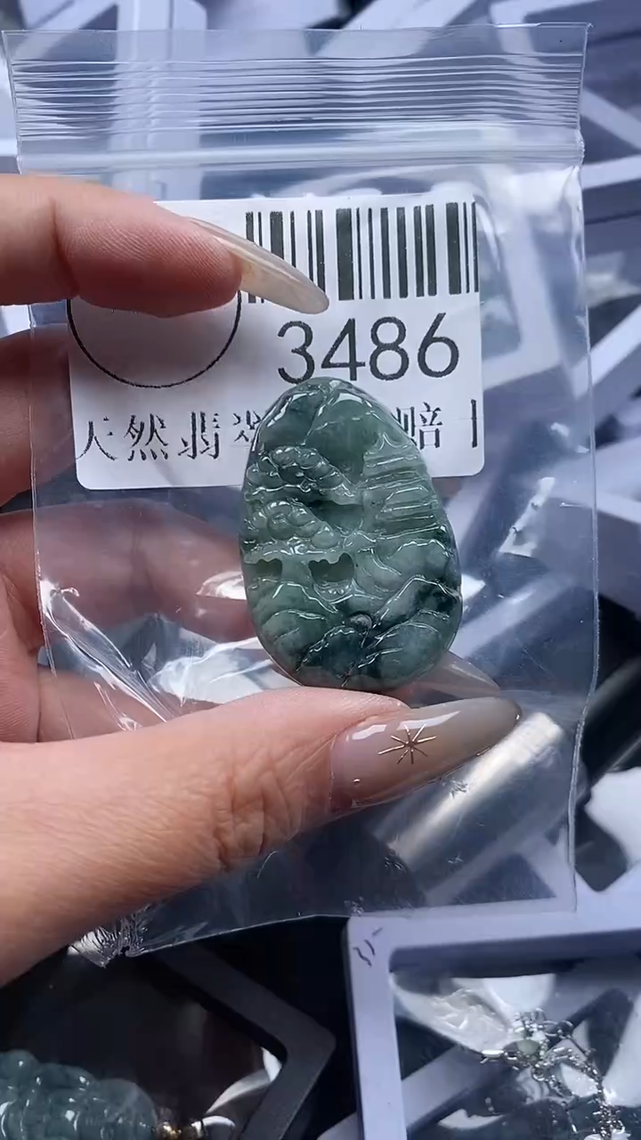 颈饰未镶嵌翡翠3486