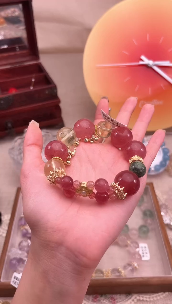 【闪购商品】水晶手链未镶嵌多样性发货发其一颜色微差