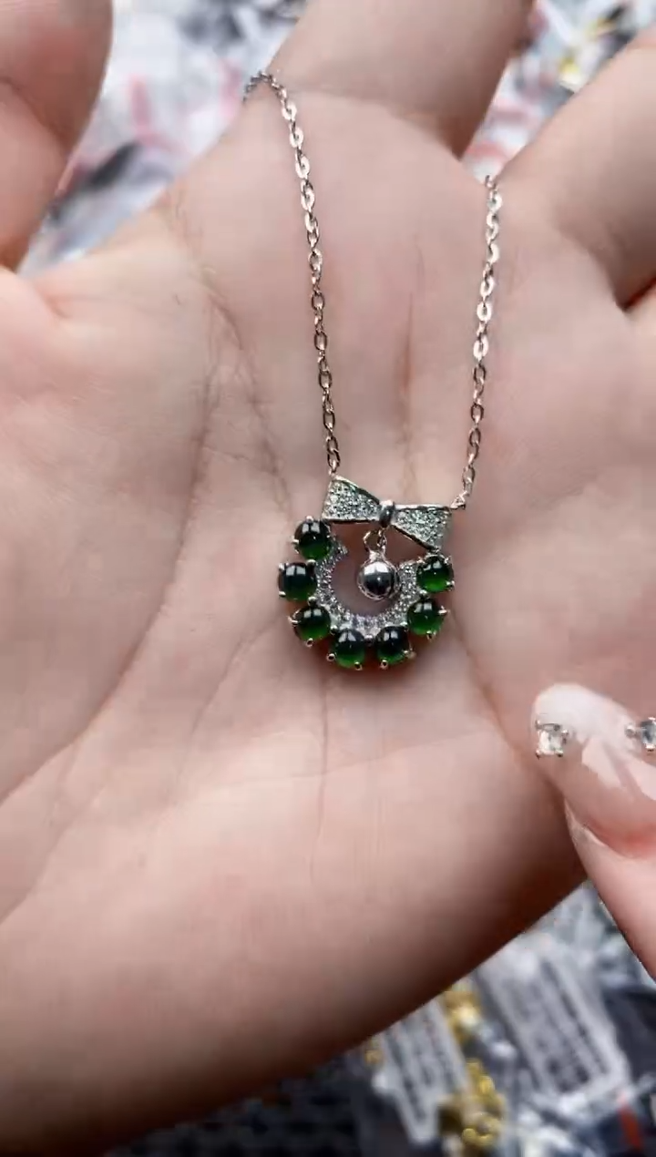 【闪购商品】翡翠戒指银S925镶嵌333333---7