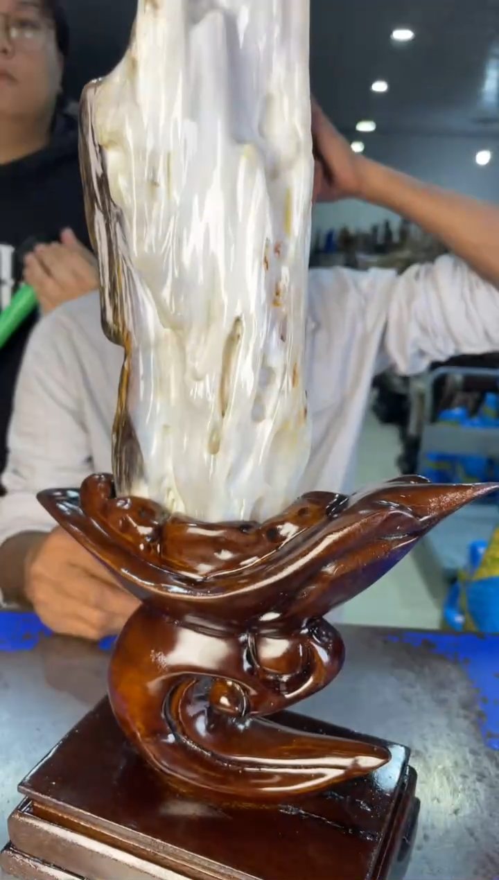 未镶嵌摆件硅化玉22