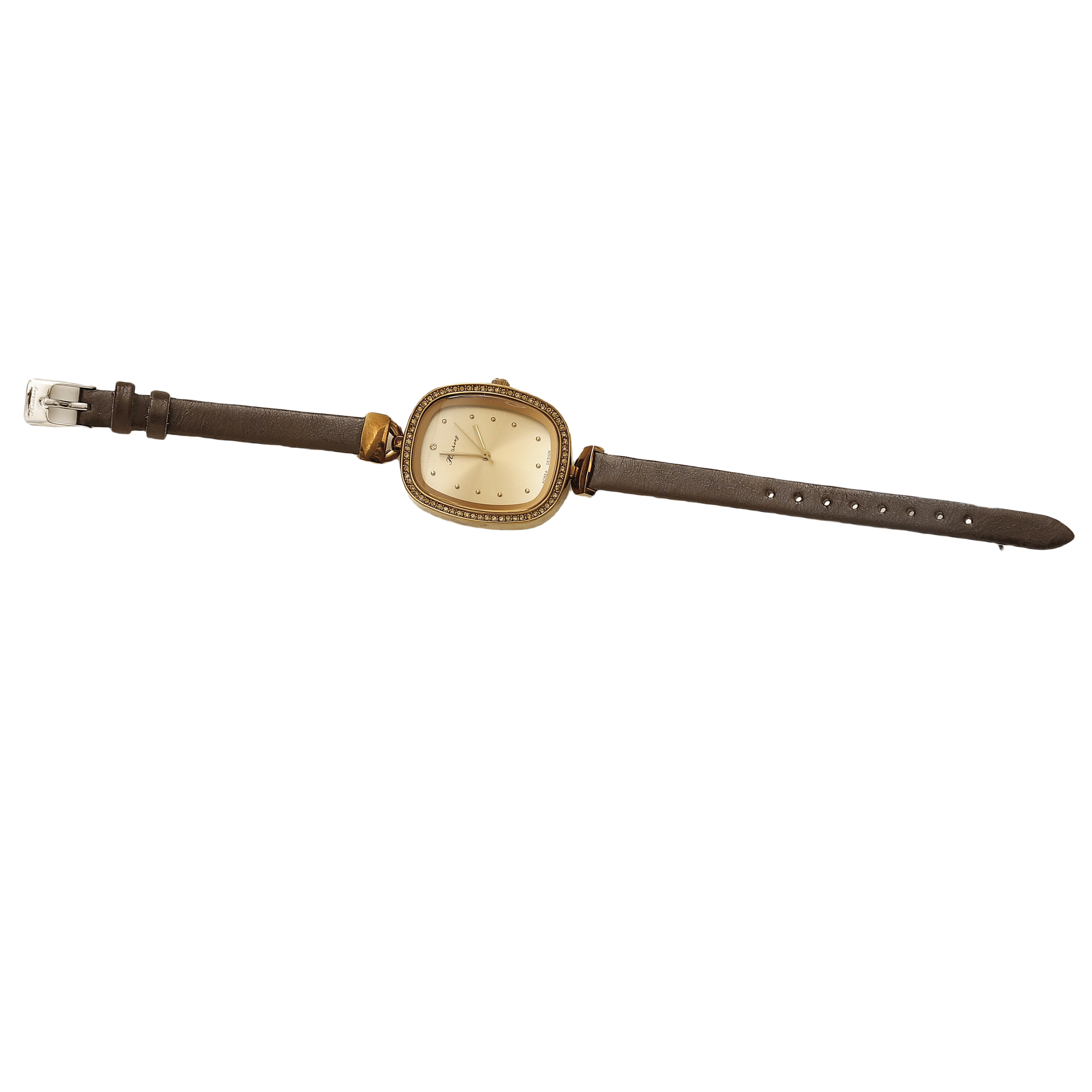 女士复古小方糖手表轻奢百搭潮流简约气质腕表