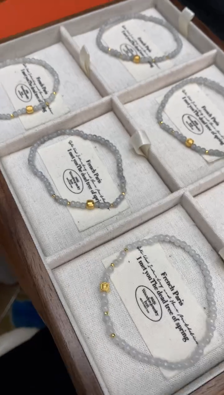 【闪购商品】翡翠手串18K金镶嵌手串 多样性发（1件）