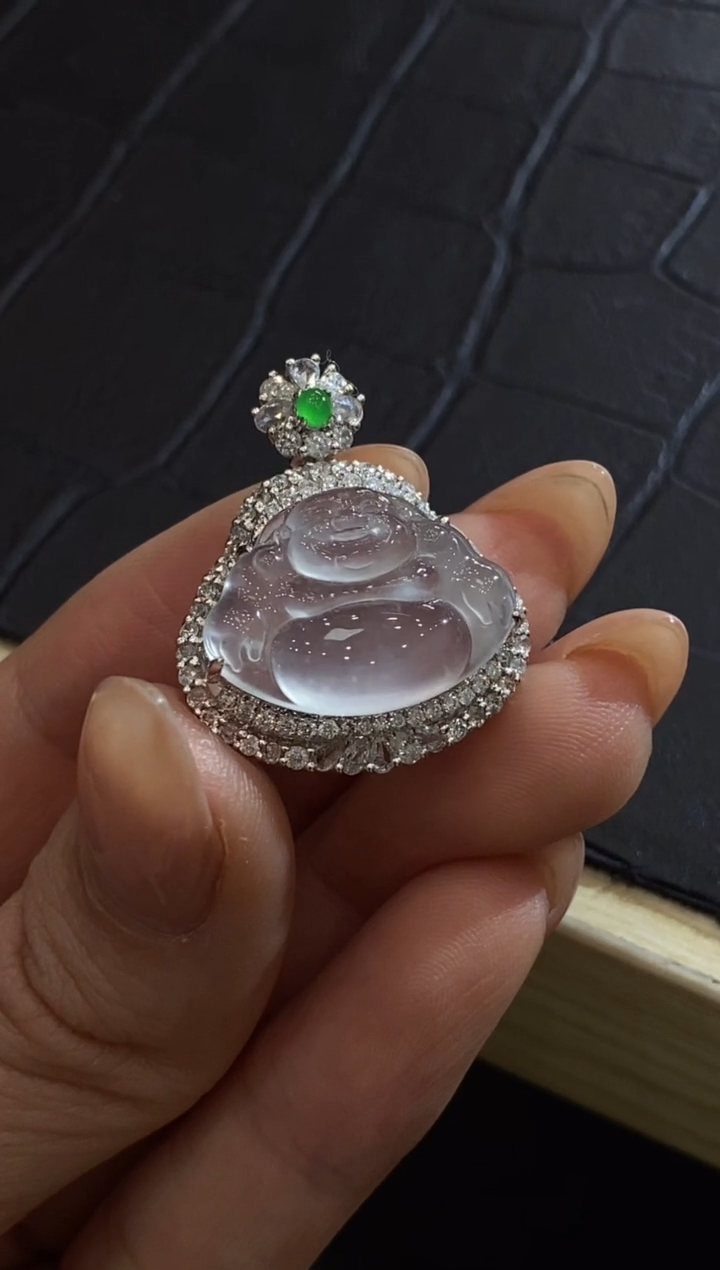 【闪购商品】翡翠颈饰18K金镶嵌收到货48小时鉴赏期（超时不退不换）