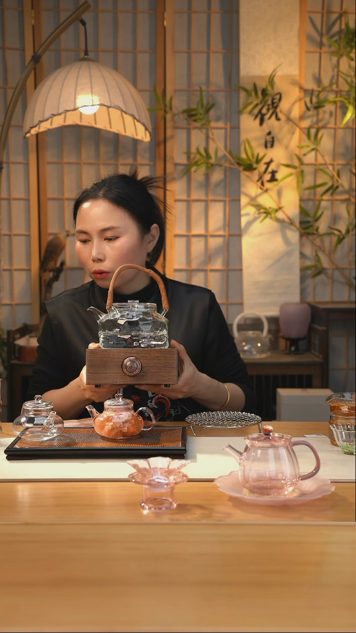 【闪购商品】水立方著茶壶+胡桃木电陶炉