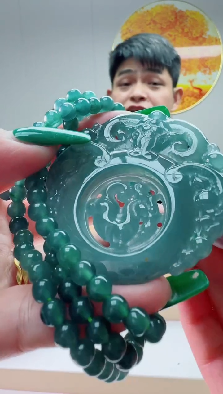 翡翠未镶嵌颈饰多样性随机发其一