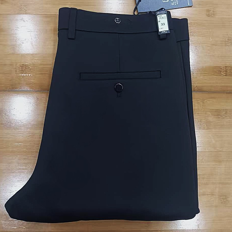 【7120】宝宝绒男士高腰商务休闲裤弹力百搭冬季直筒