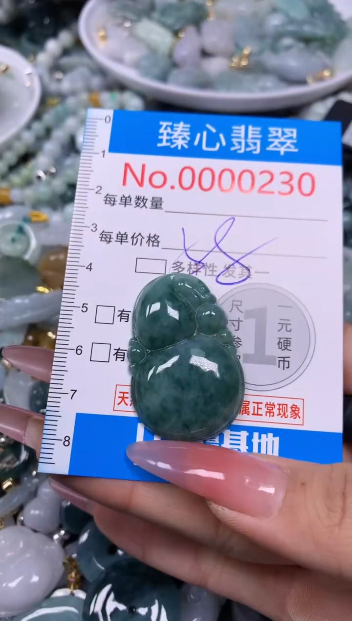 【闪购商品】翡翠颈饰未镶嵌含绳000230