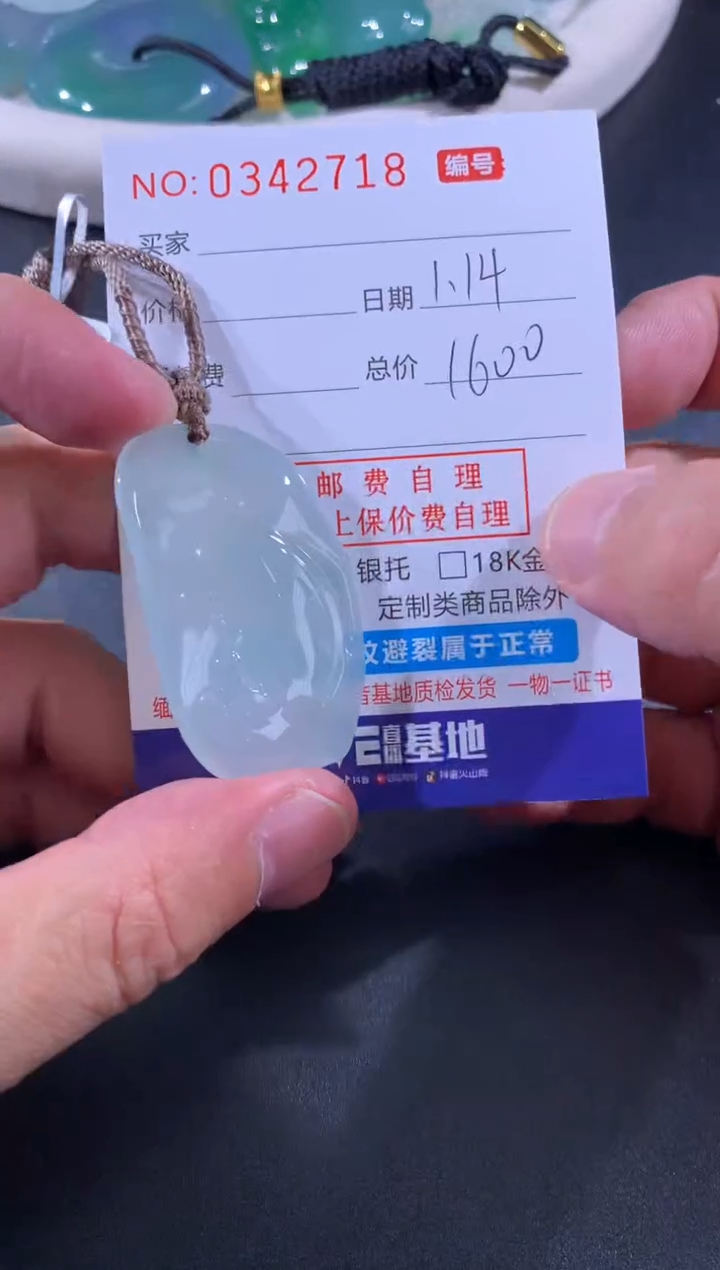 【闪购商品】翡翠颈饰未镶嵌天然A货翡翠