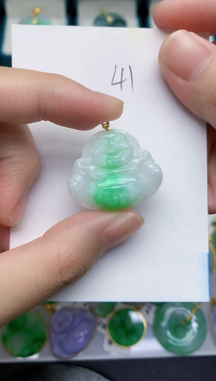 【闪购商品】翡翠颈饰18K金镶嵌000000000