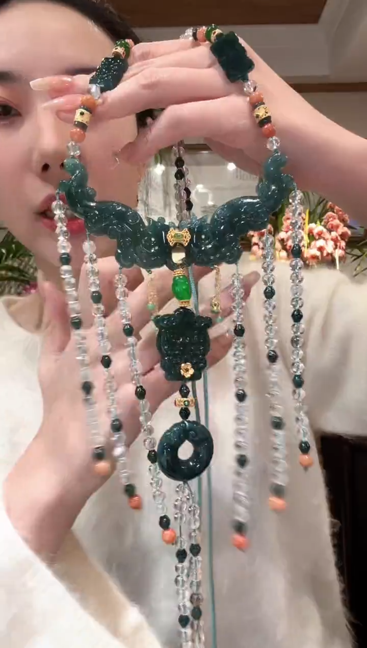 【闪购商品】翡翠颈饰未镶嵌国风