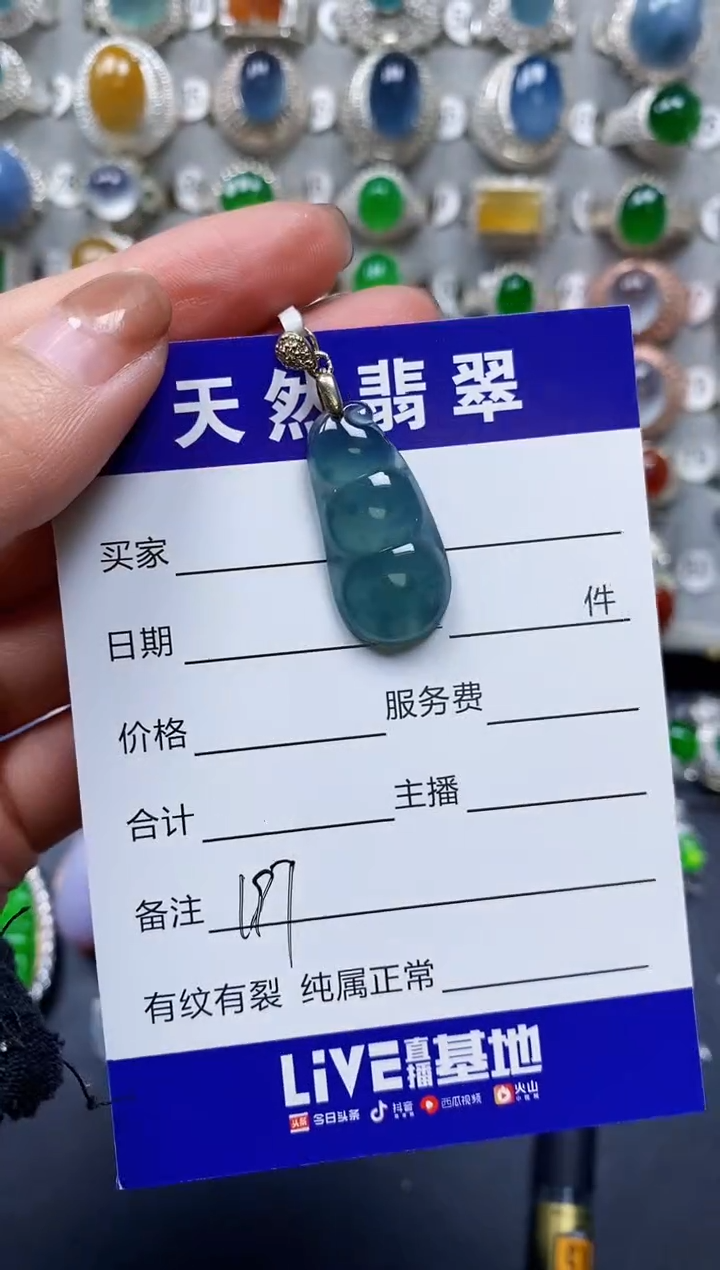 【闪购商品】翡翠颈饰银S925镶嵌0197