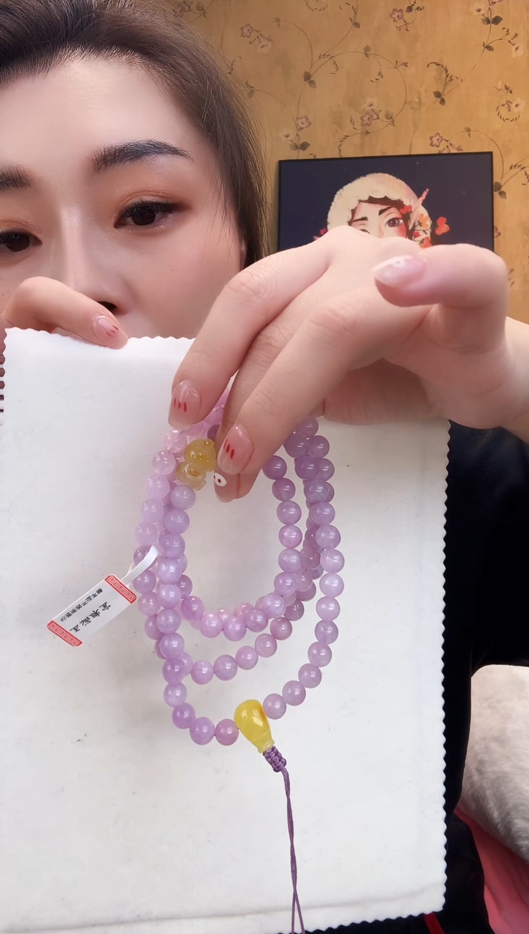 【闪购商品】锂辉石项链未镶嵌紫锂辉项链1077